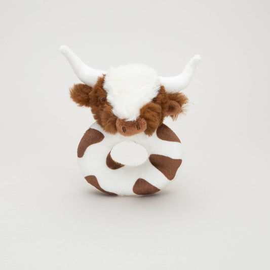 Longhorn Highland Cow Rattle