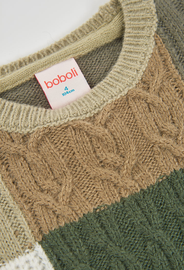 Boys Patchwork Jumper