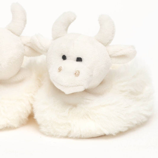 Cream Highland Cow Slippers