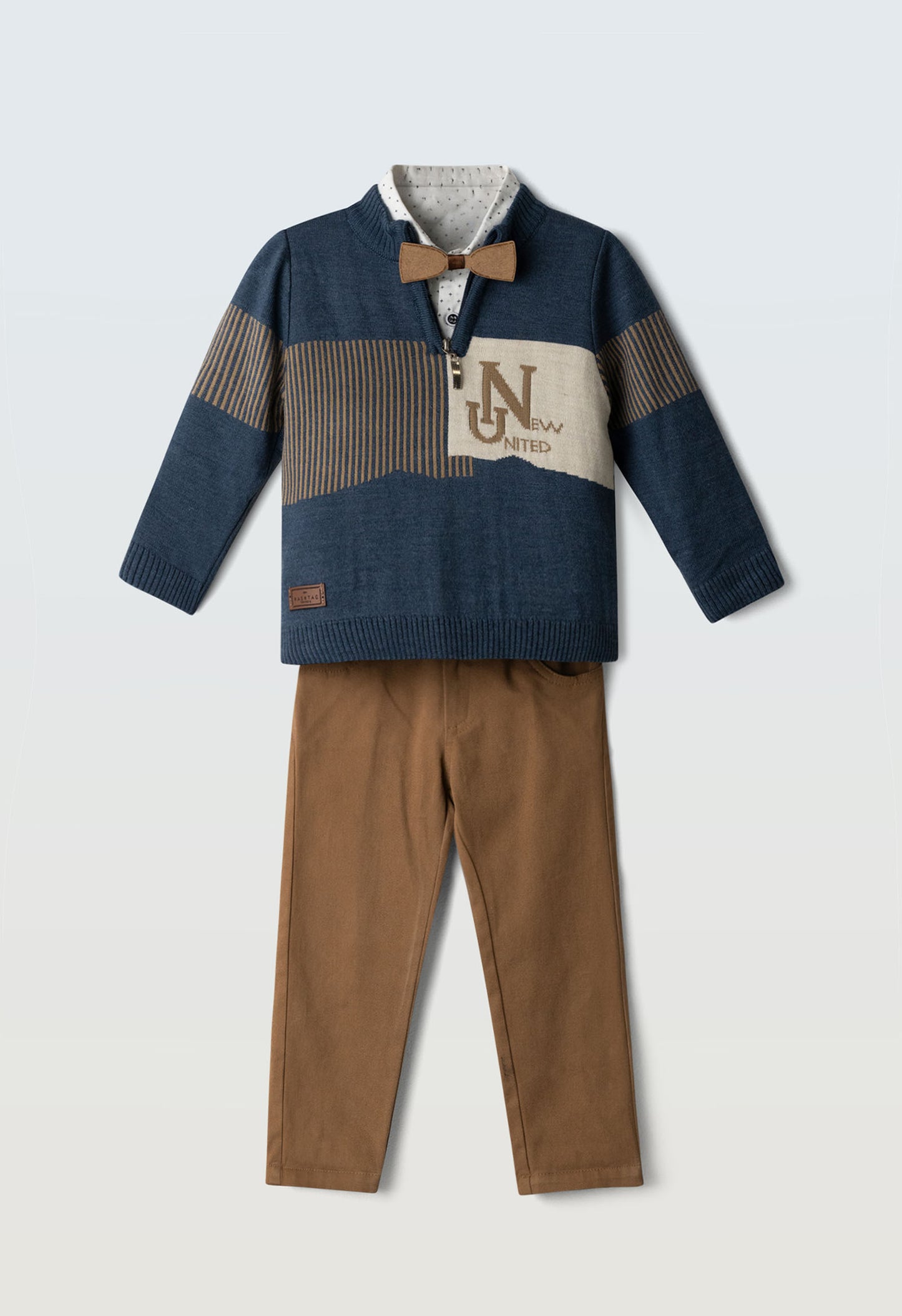 Boys Jumper, Shirt and Trousers Set