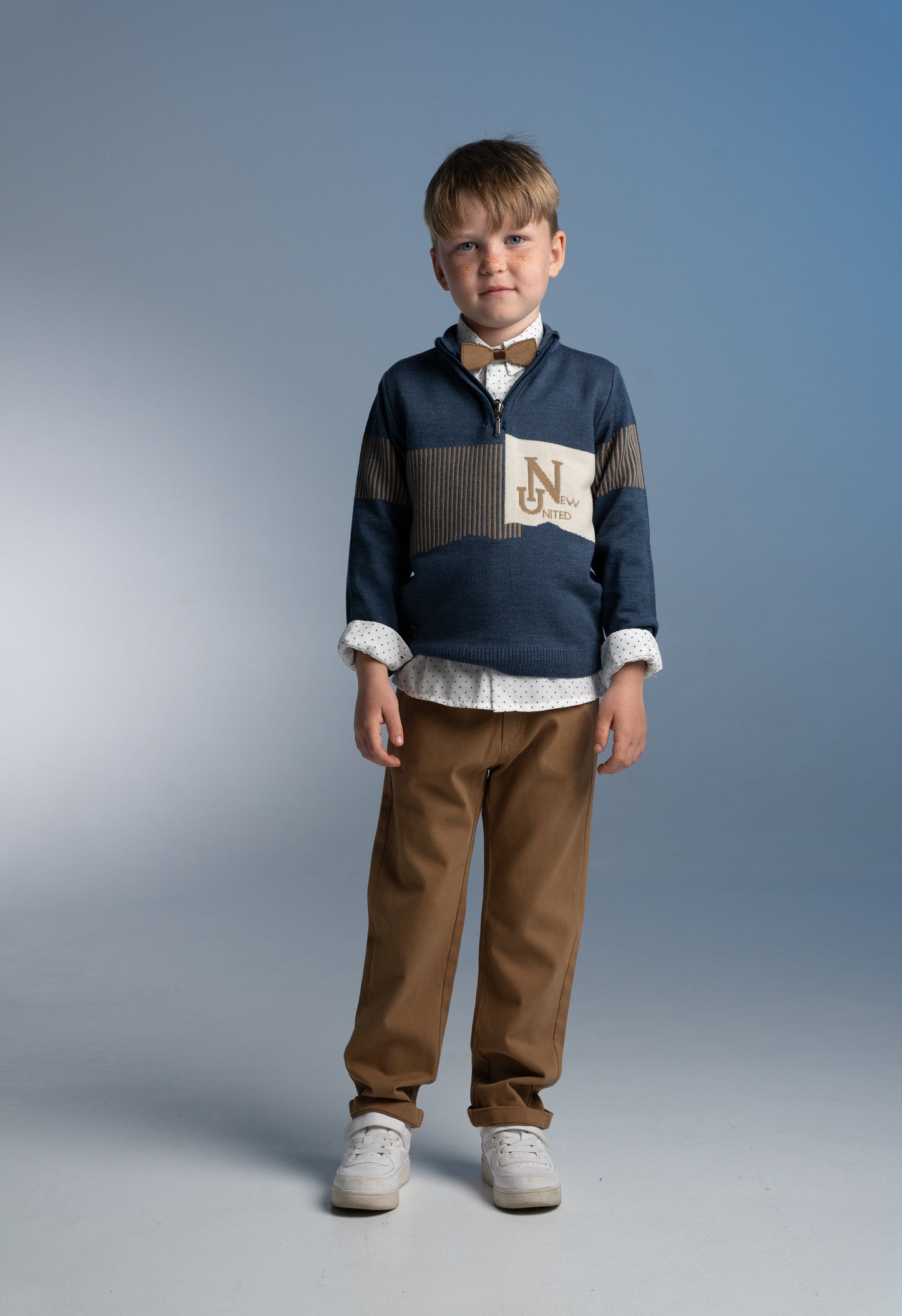 Boys Jumper, Shirt and Trousers Set