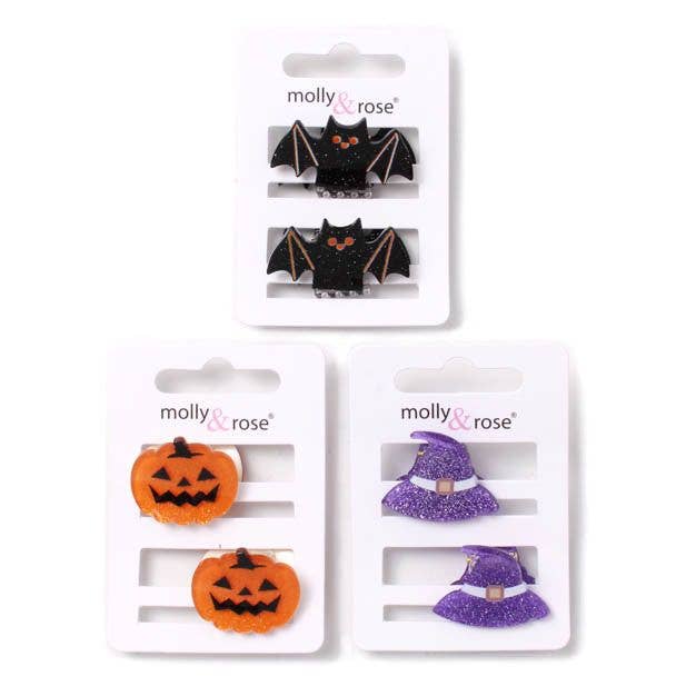 Card of 2 Halloween mini clamps