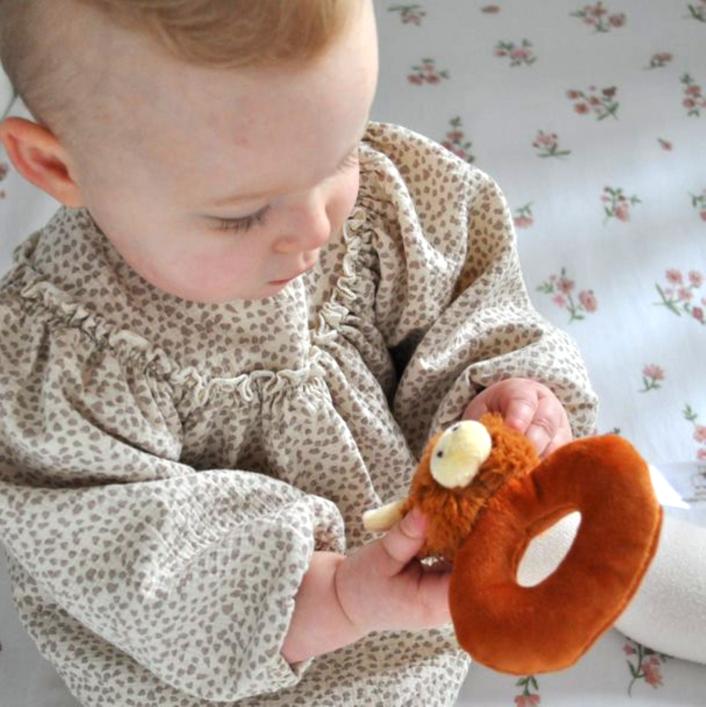 Highland Cow Baby Rattle