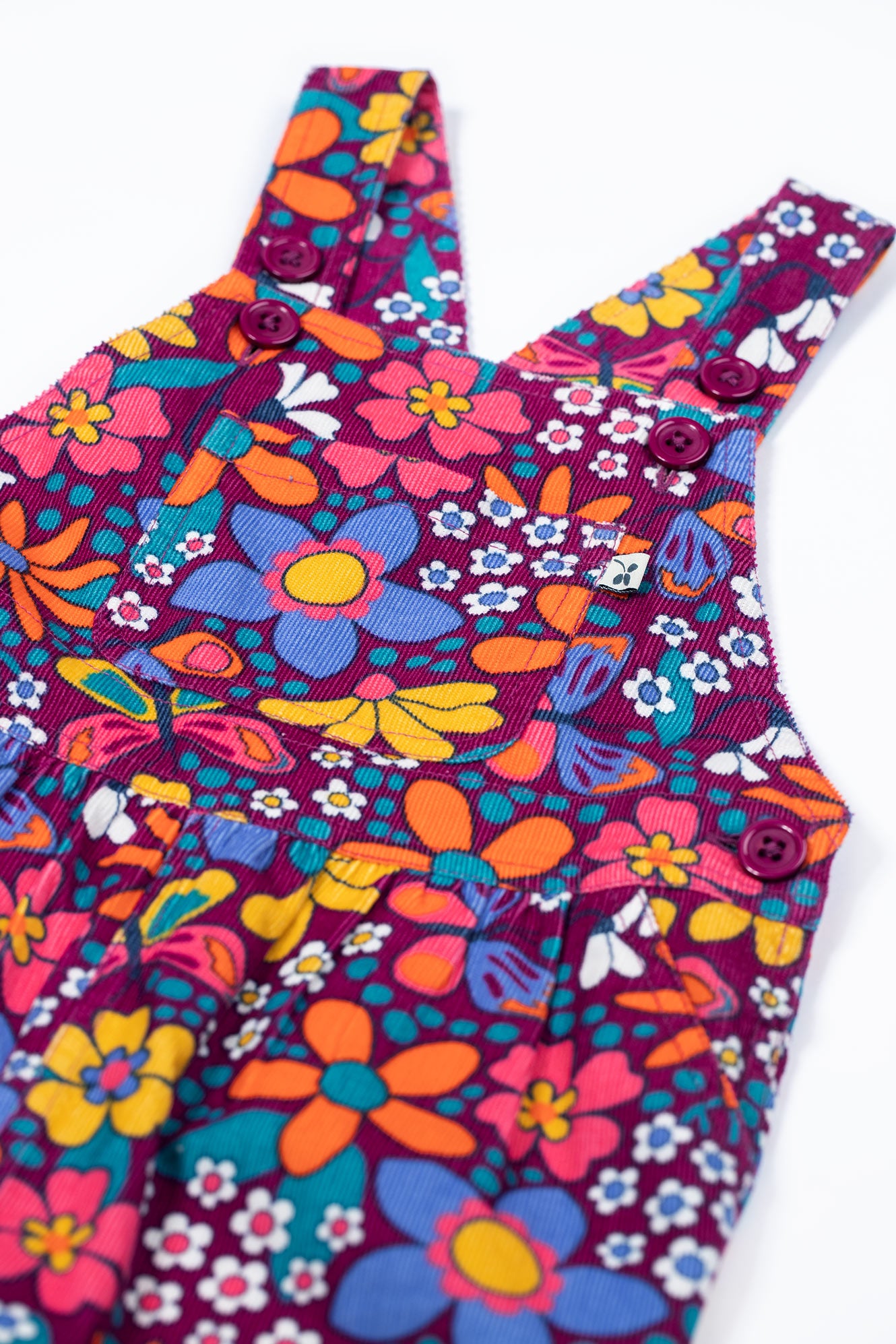 Retro Floral Dungaree