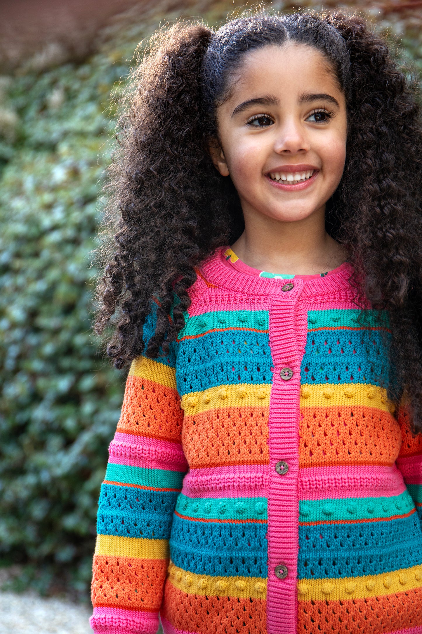 Girls Rainbow Cardigan
