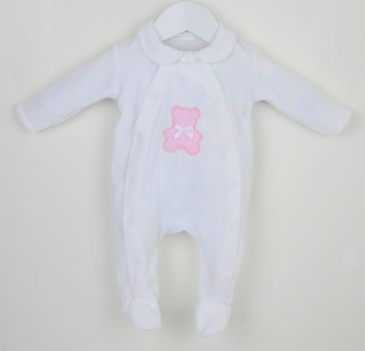 Polka Teddy Sleepsuit