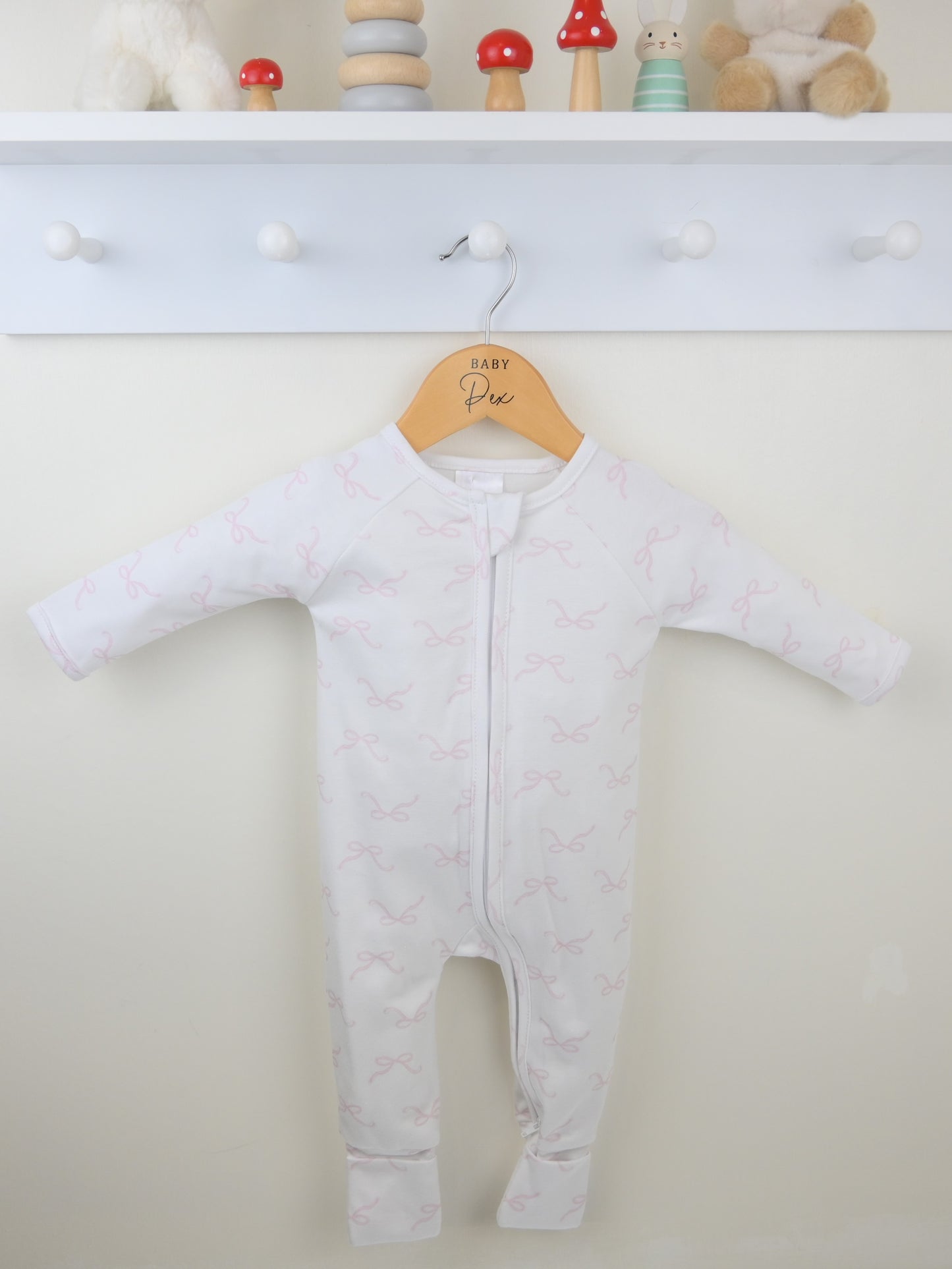Bow Zipped Sleepsuit