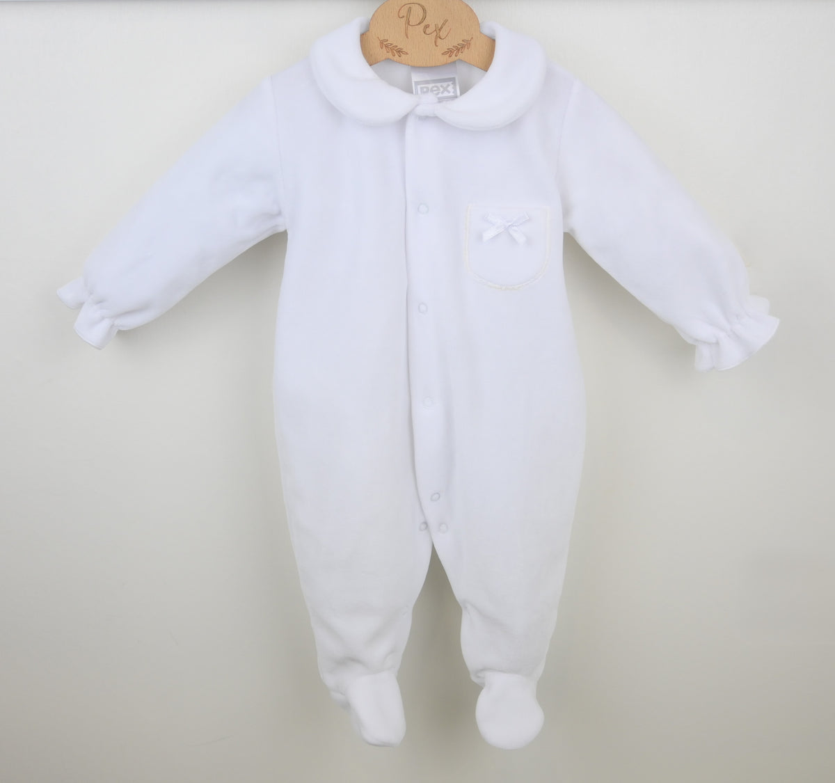 Belle White Sleepsuit