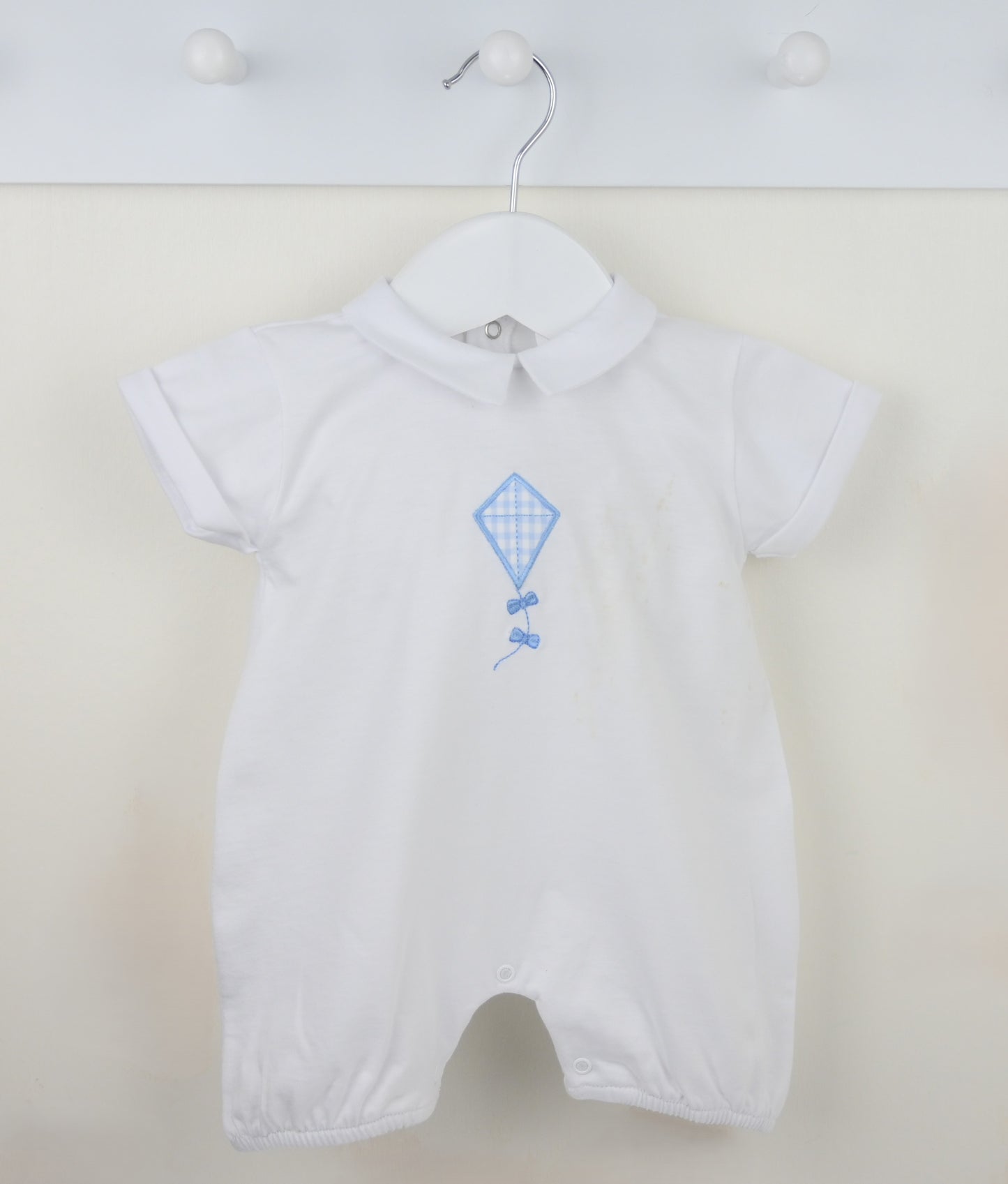 Kite Romper White/Blue