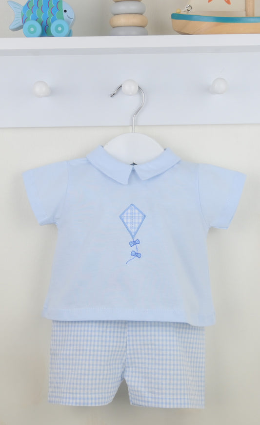 Blue Kite Shorts Suit