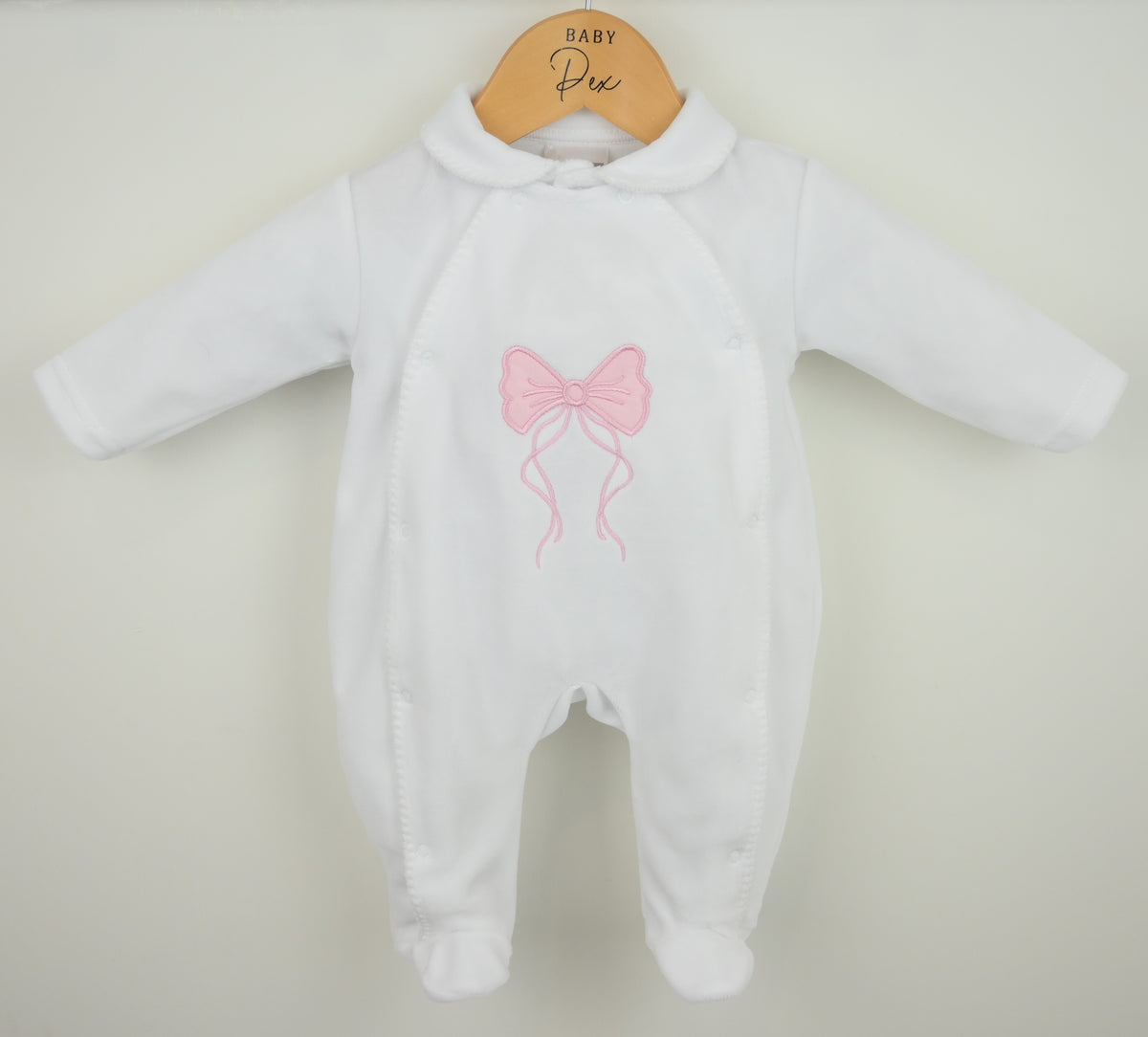 Hallie White Babygrow