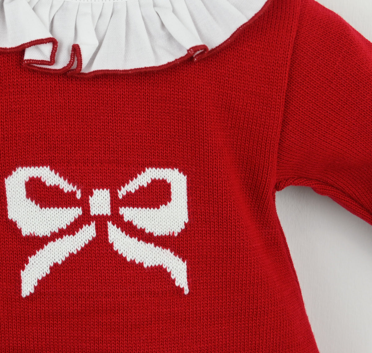 Red Bow trouser Suit