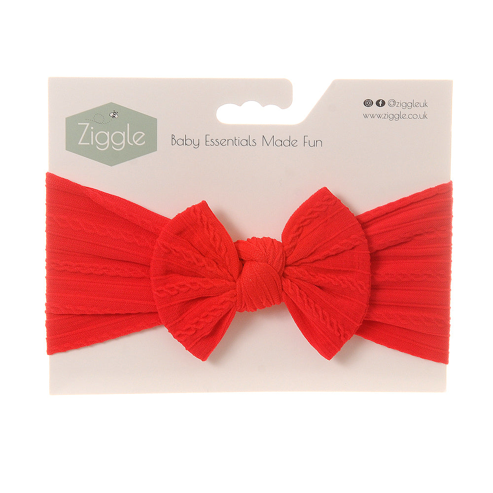 Red Top Bow Turban Headband