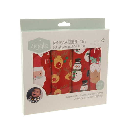 Christmas Reds Bib Set