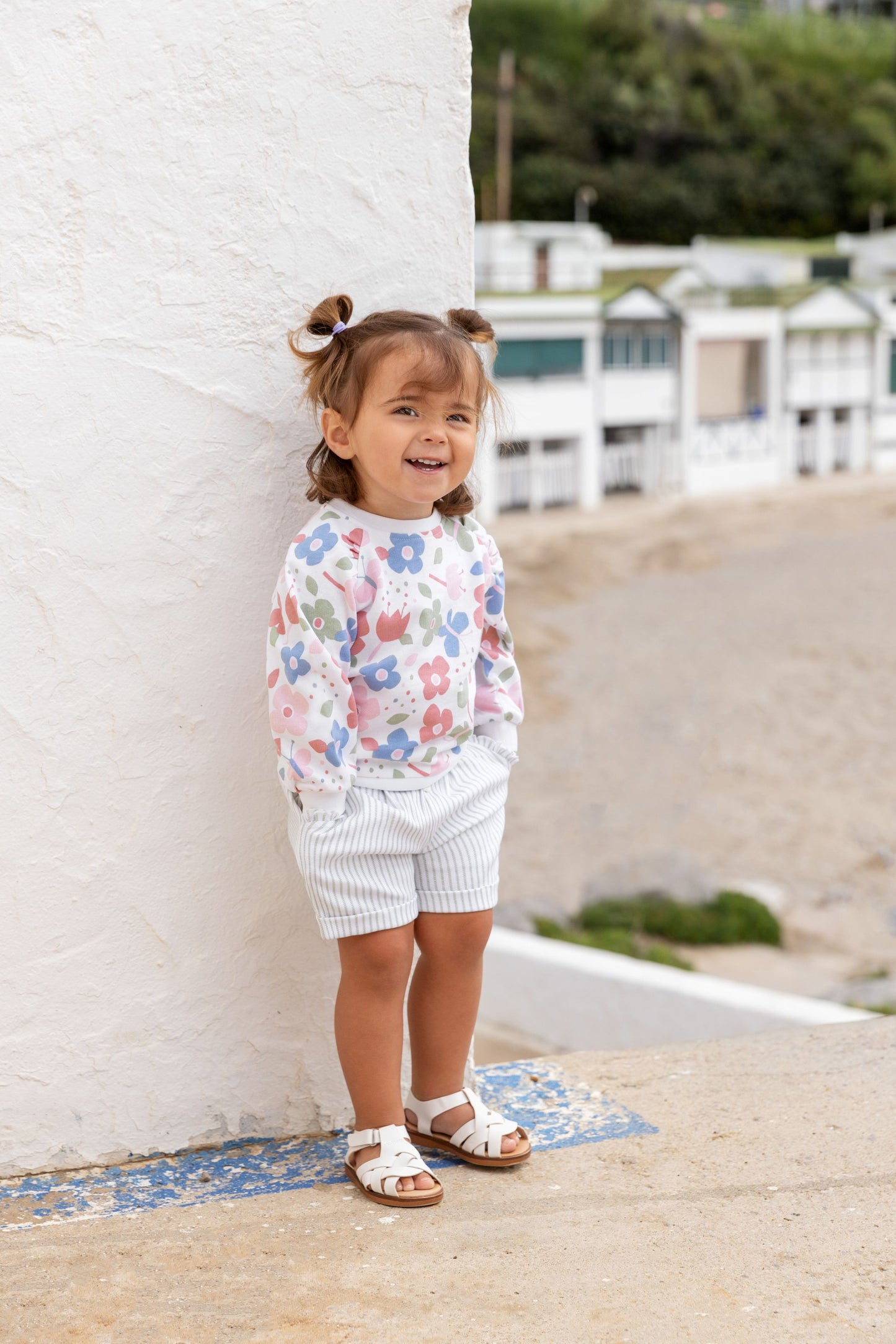 Toddler Girls Floral Jumper