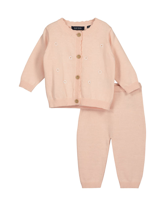 Baby girl cardigan and pants