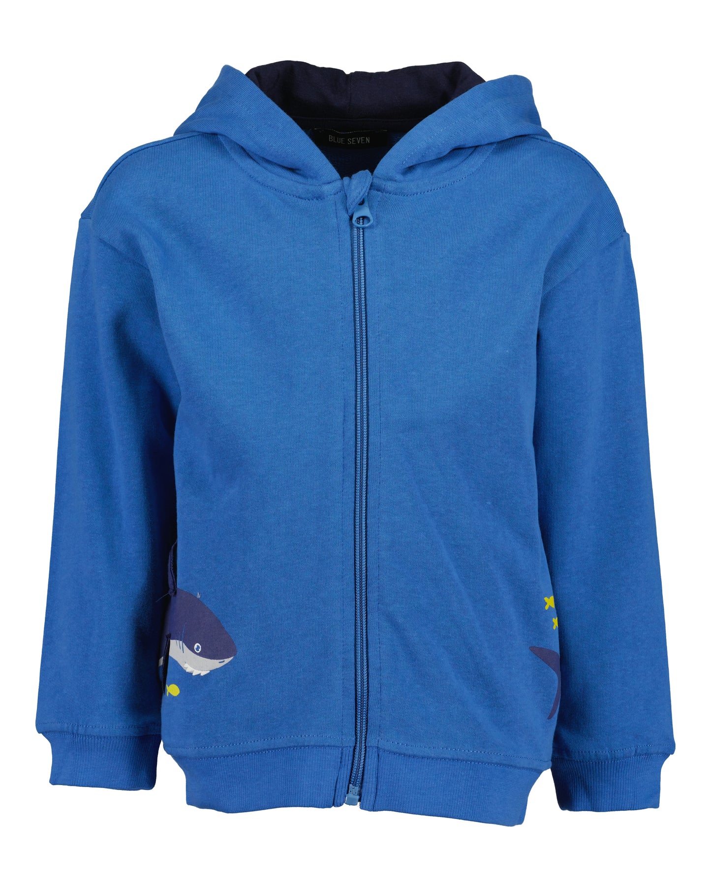 Blue Shark Zip Up Hoodie
