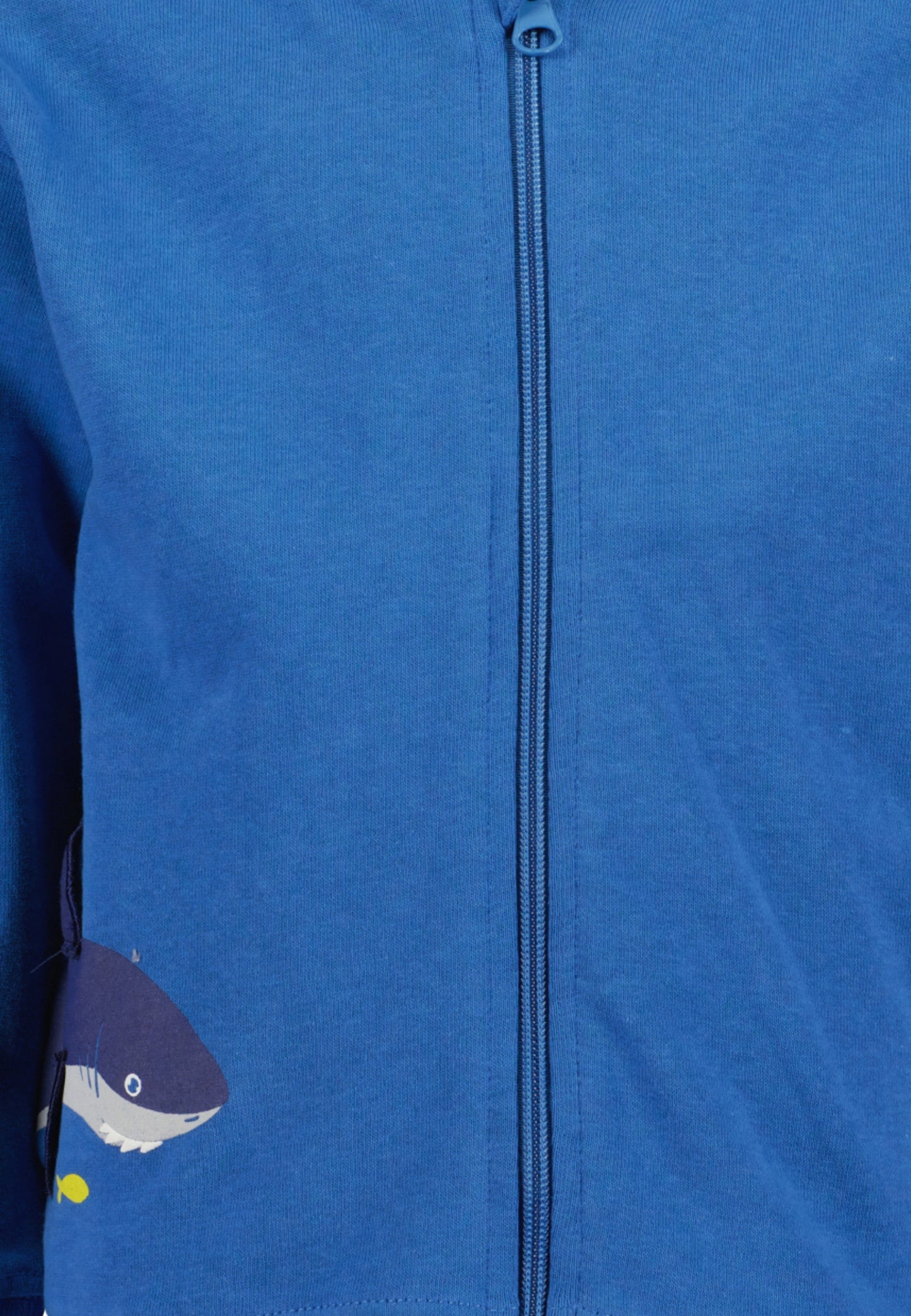 Blue Shark Zip Up Hoodie