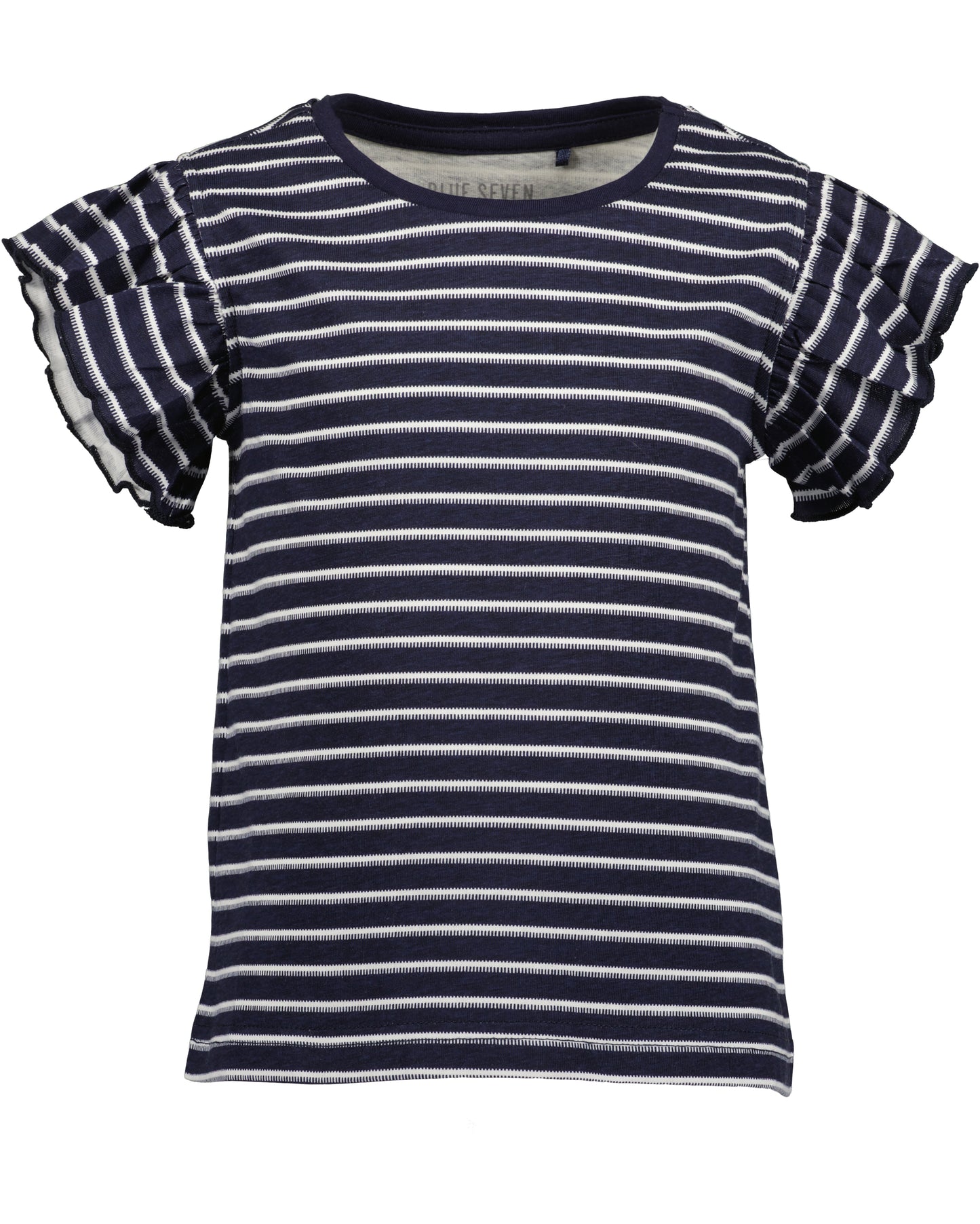 Navy Cap Sleeved Top