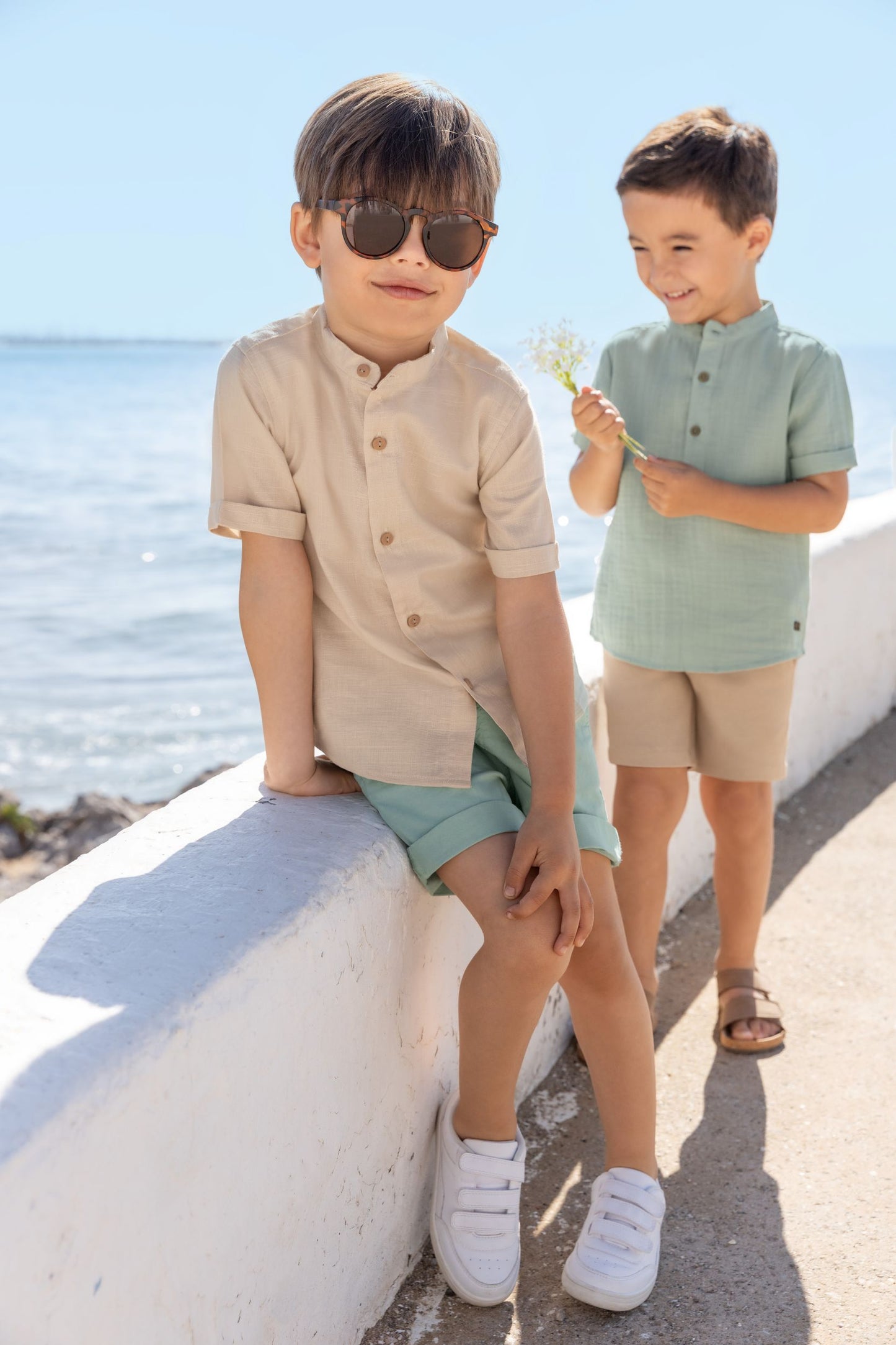 Boys Linen Style Shirt