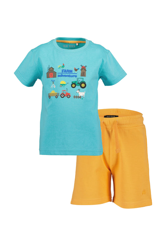 Boys Farm T-Shirt & Short Set