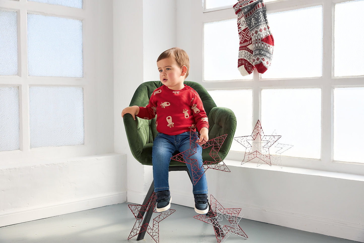 Christmas Red Reindeer Jumper