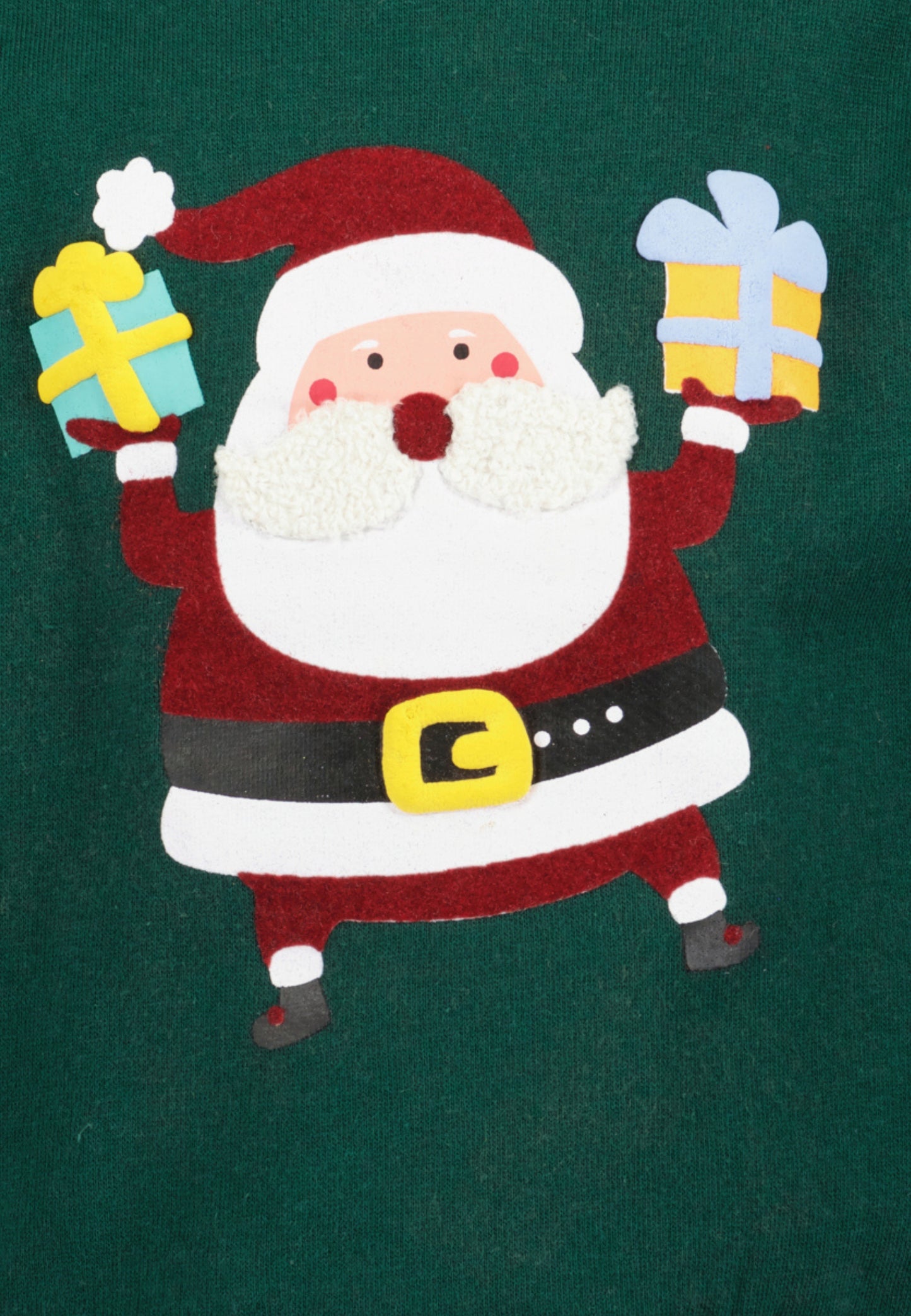 Christmas Green Santa Jumper
