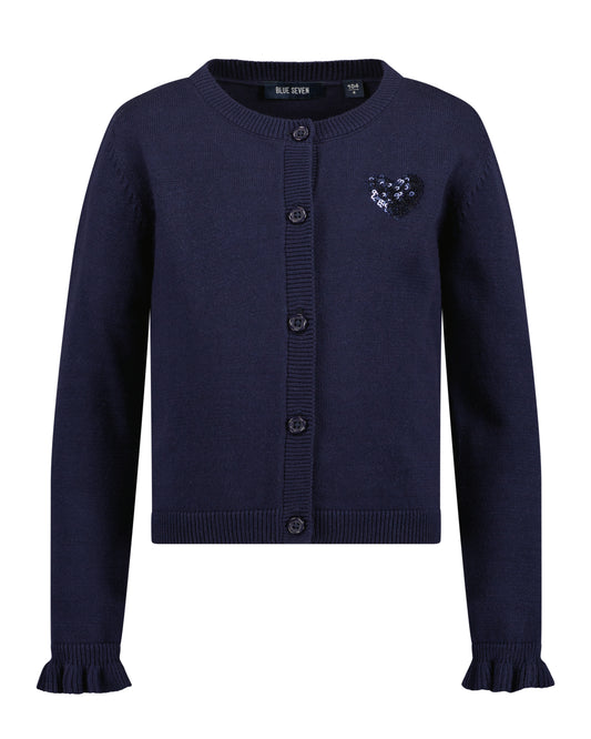 Girls Navy Cardigan