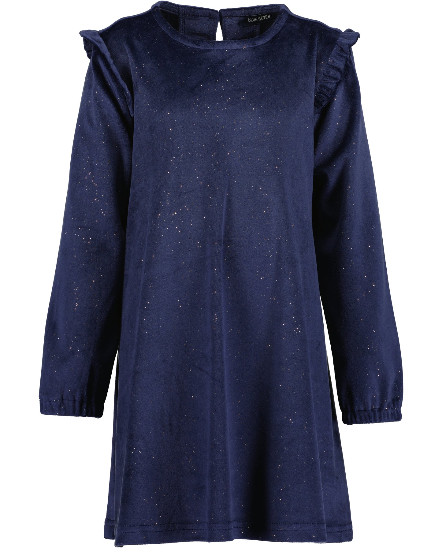 Girls Navy Sparkle Dress