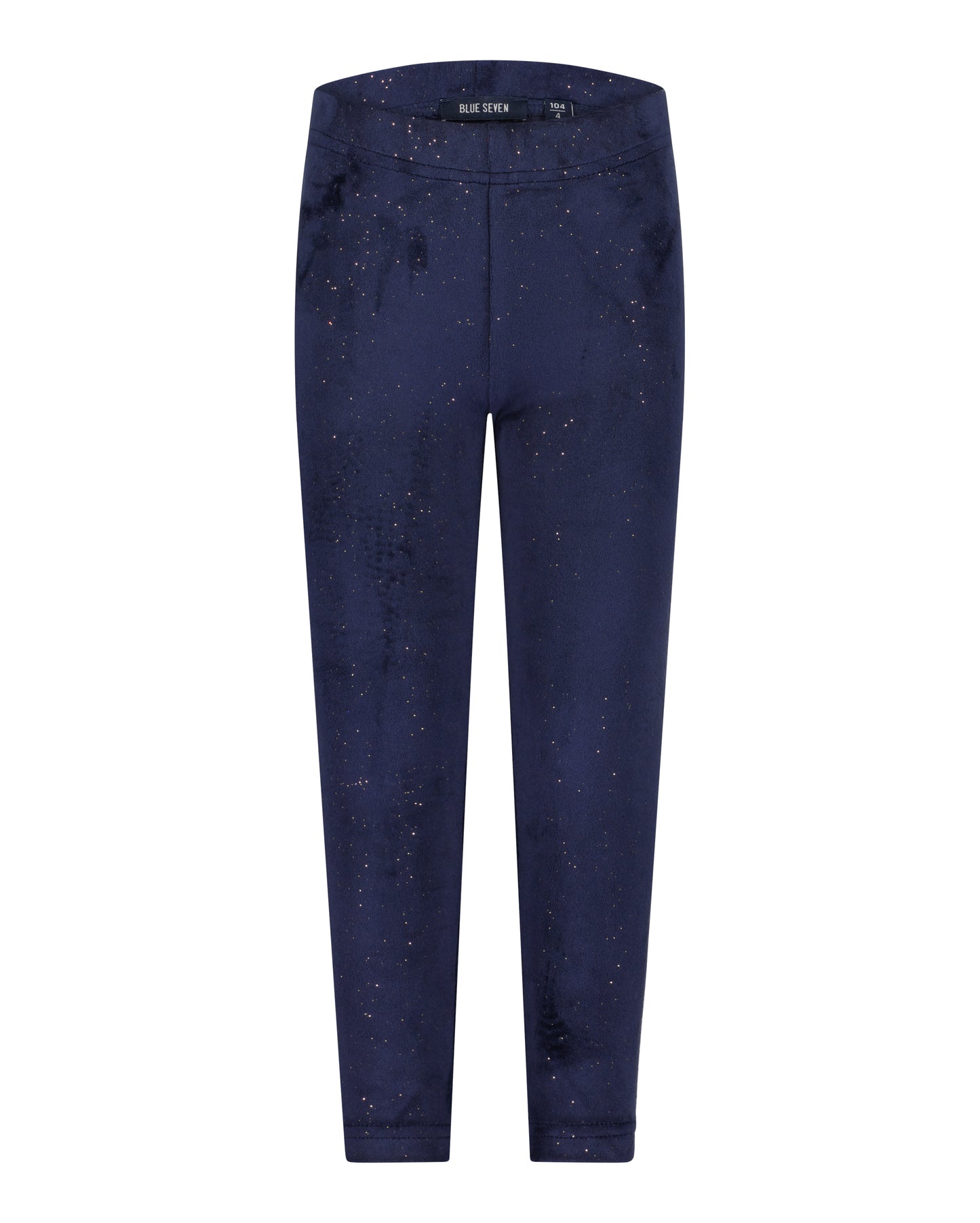 Girls Navy Sparkle Leggings