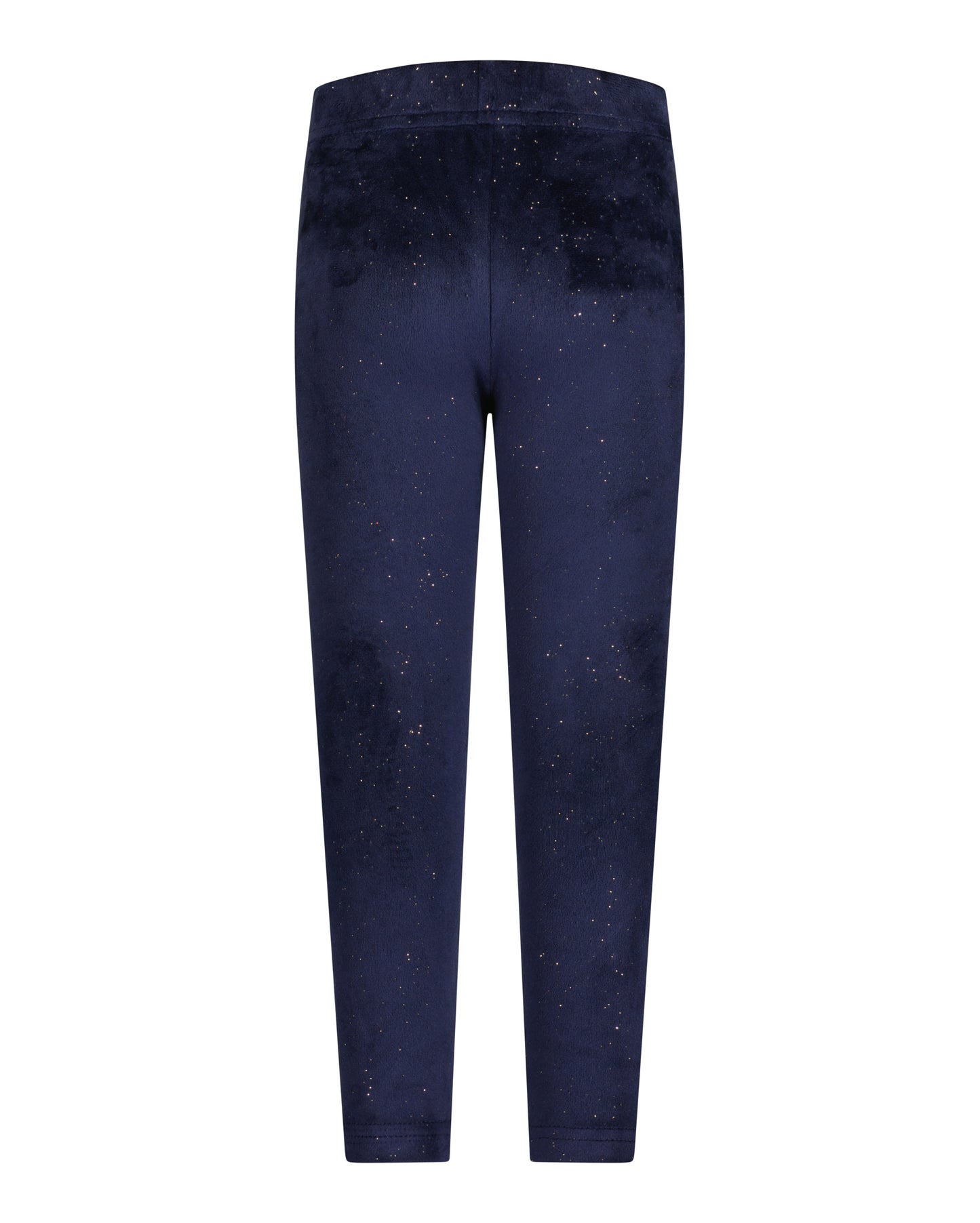 Girls Navy Sparkle Leggings