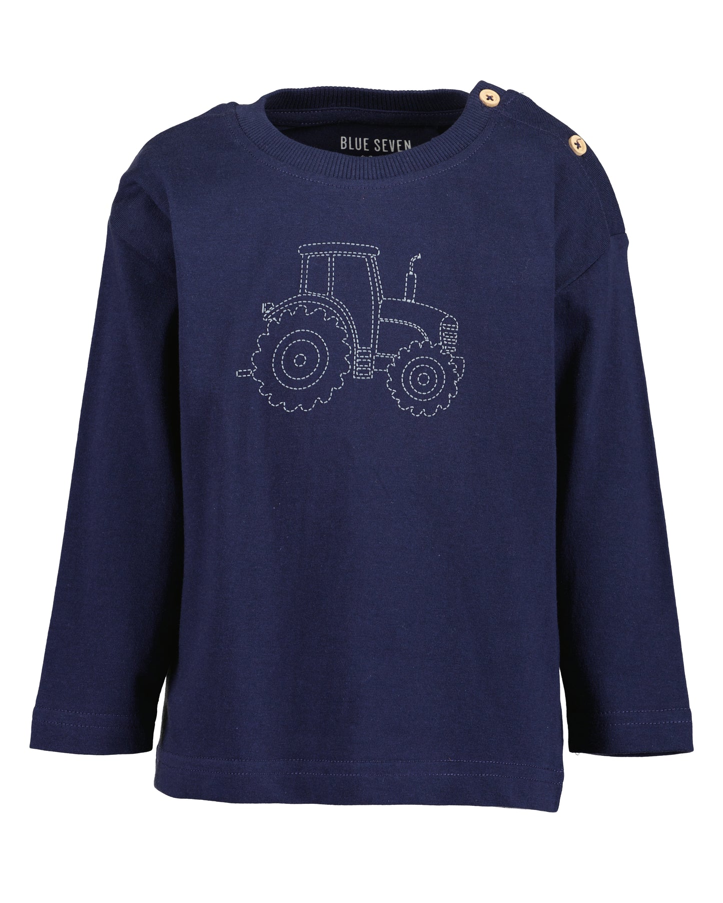 Baby Boys Navy Tractor Top