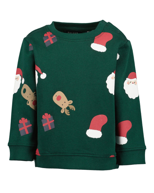 Baby Boy Christmas Green Jumper