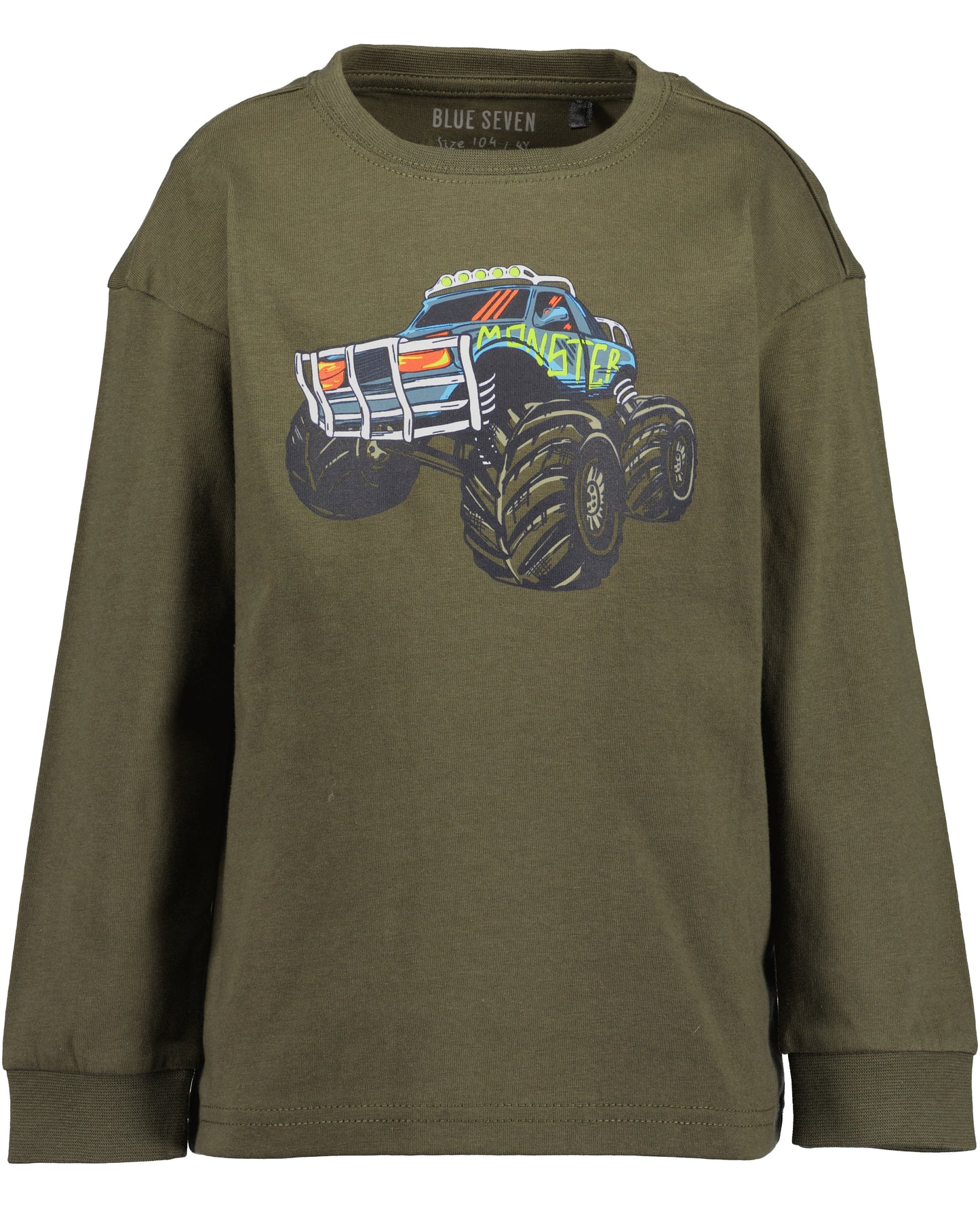 Boys Dark Olive Truck Top