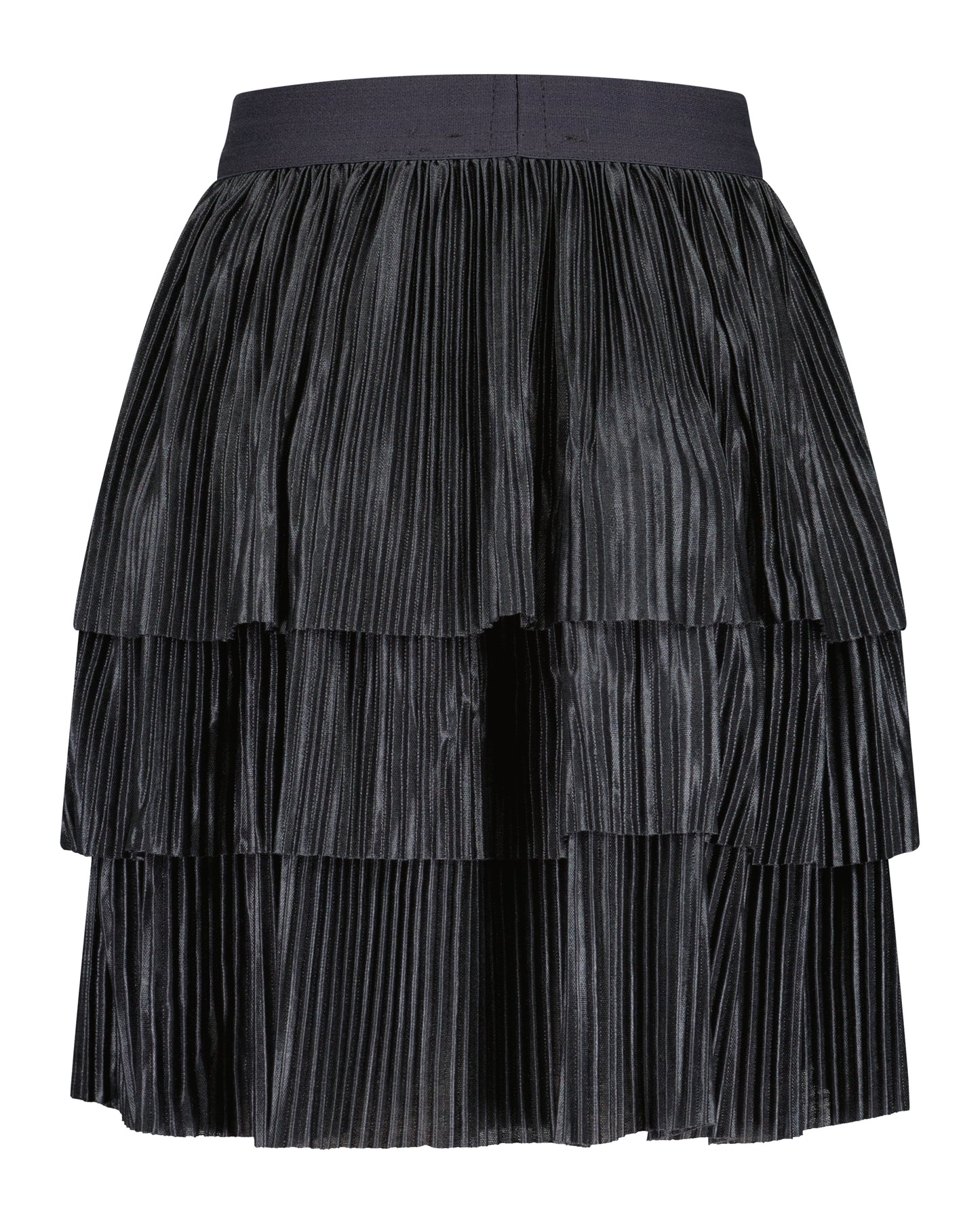 Girls Black Tiered Skirt