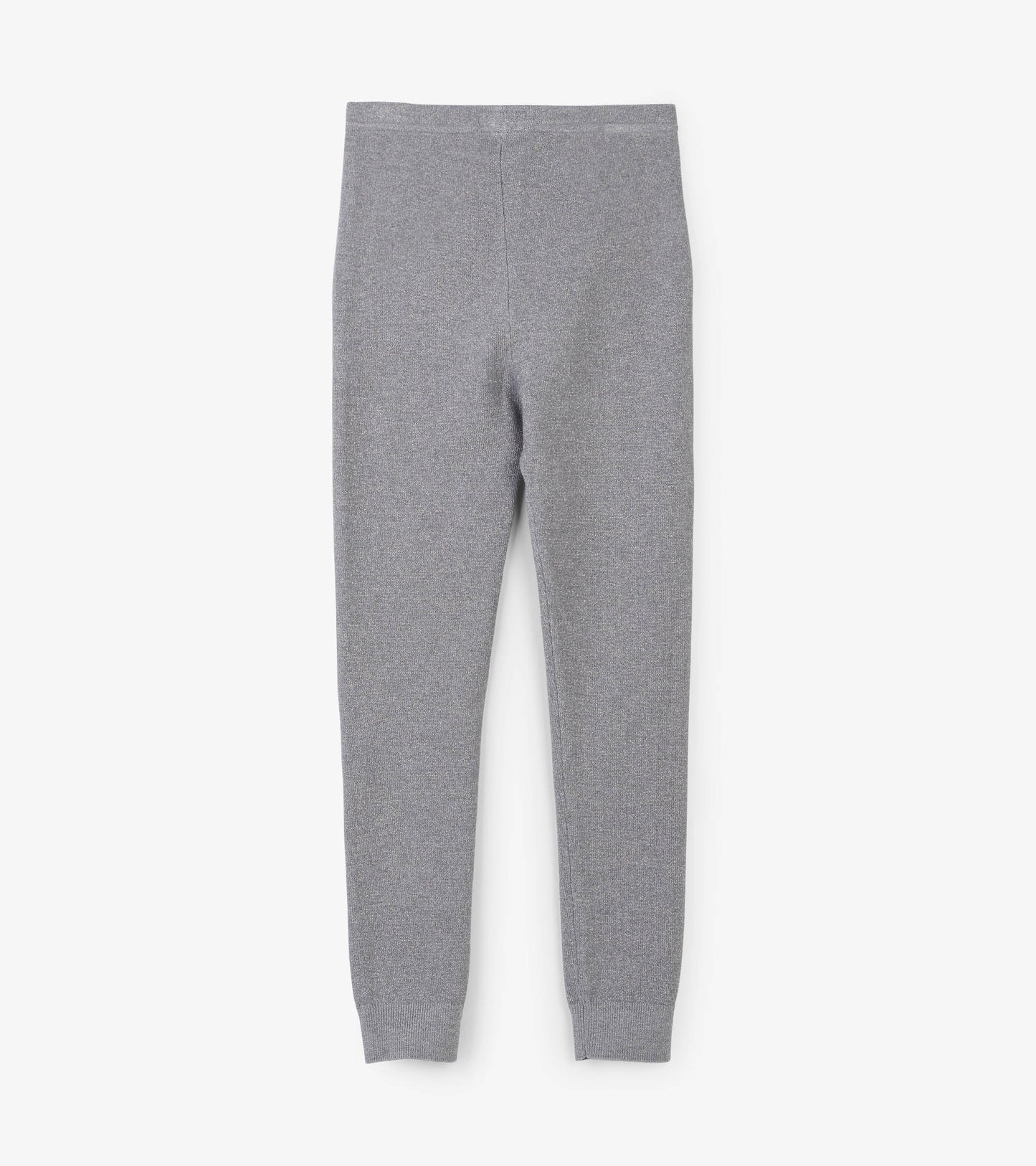 Silver Shimmer Cable Knit Leggings