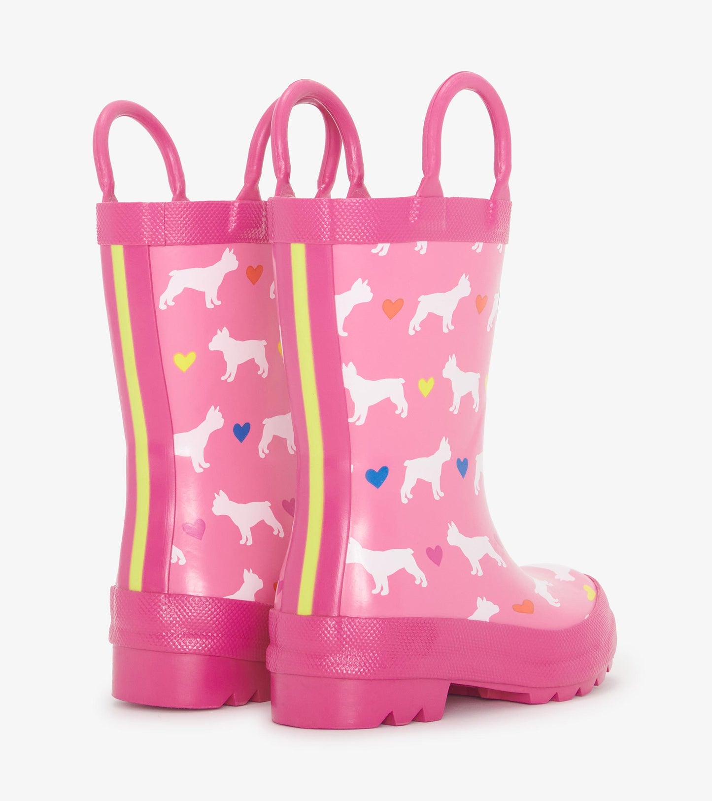 Girls bulldog rain boots