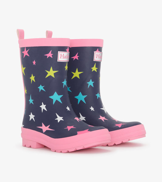 Ombre Star Rain Boots