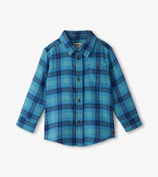 Blue Stone Plaid Shirt