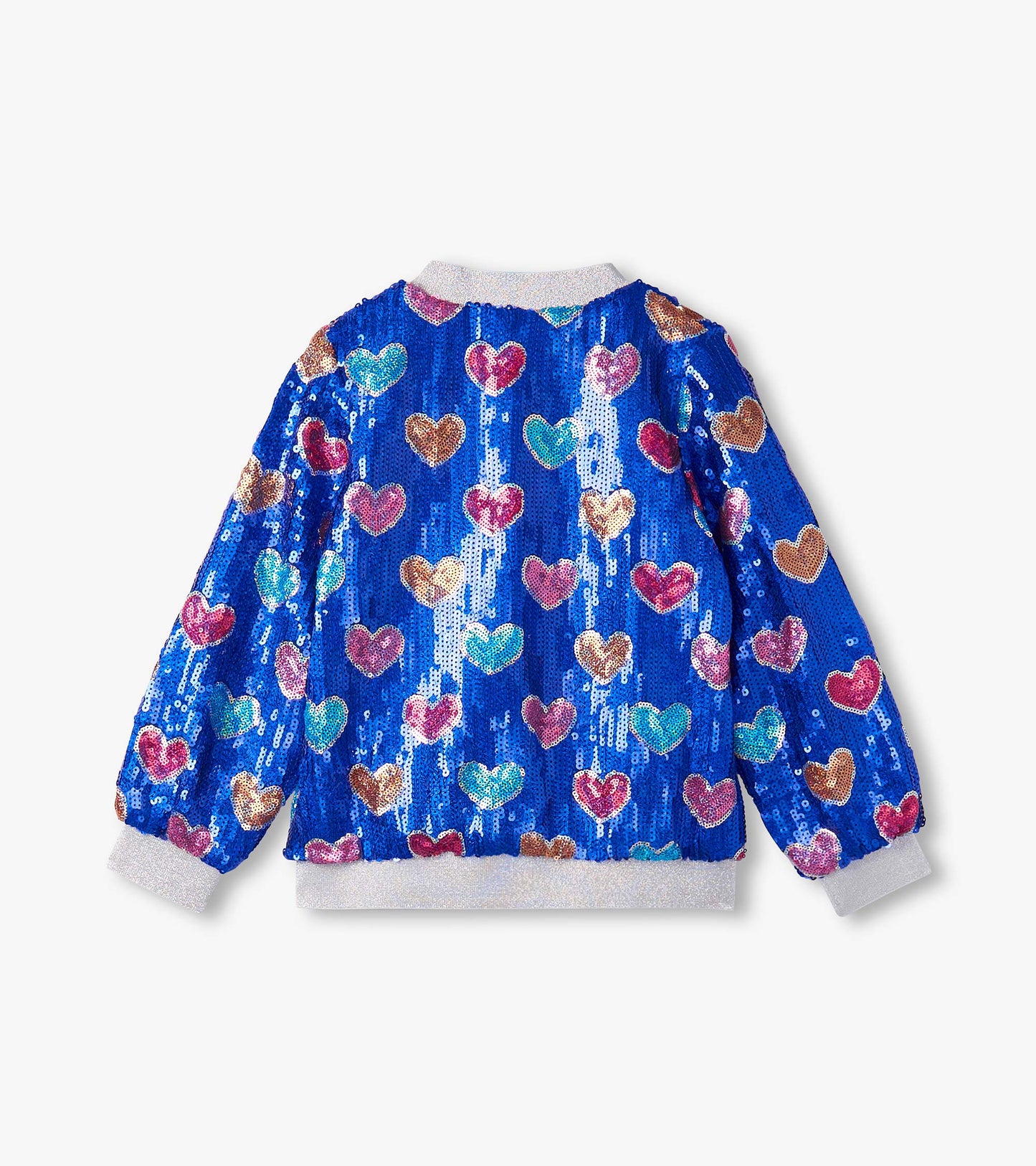 Hearts Sequin Bomber Jacket