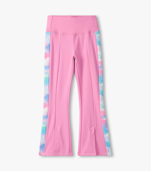 Fuchsia Pink Active Flared Bottoms