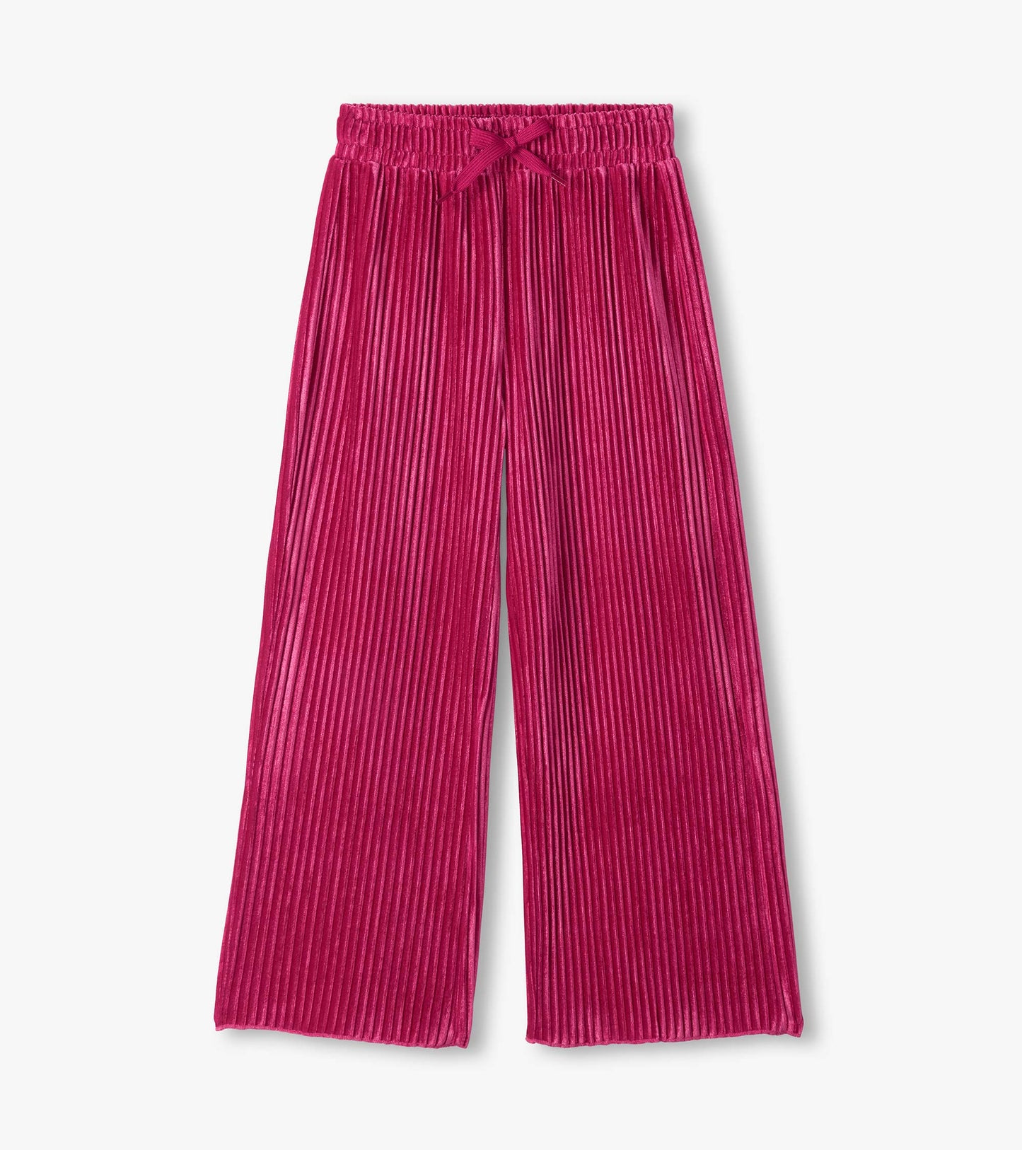 Pleated Velour Relaxed Pants