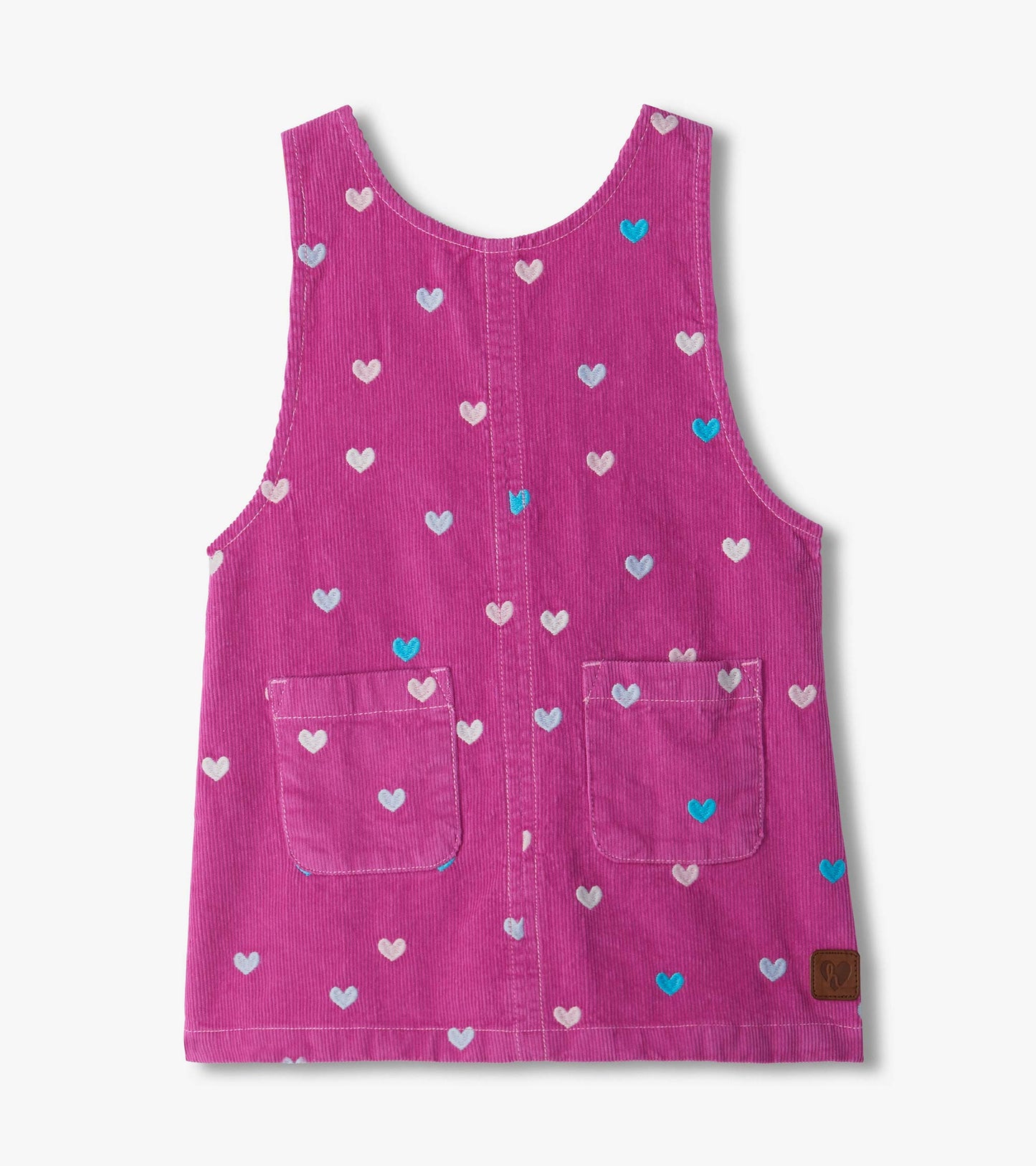 Tint Heart Embroidered Cord Pinafore