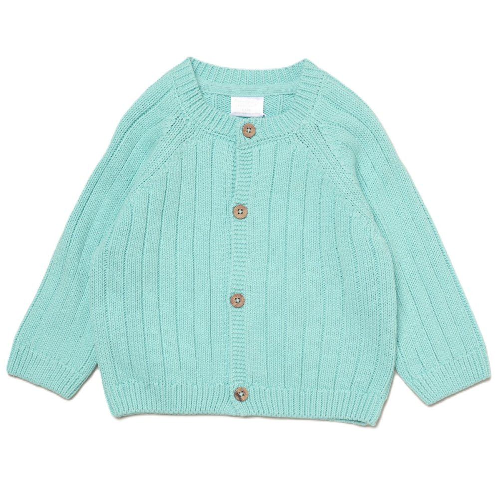 Baby Mint Cardigan - Hello World