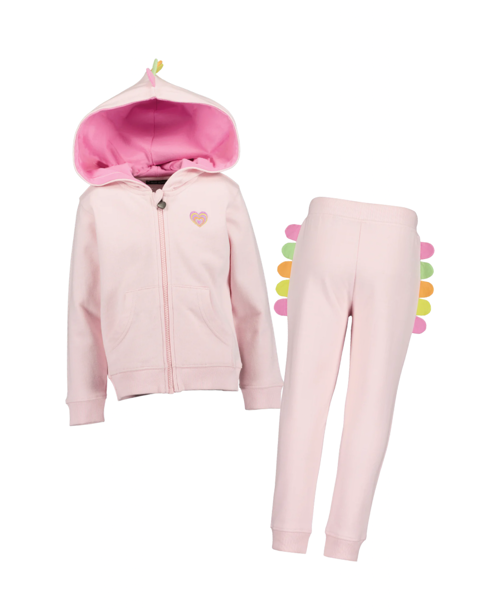 Girls Pink Tracksuit Set