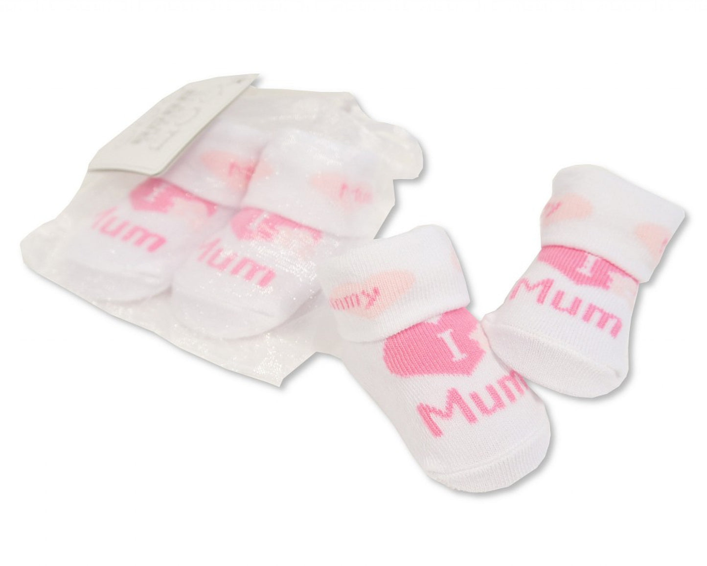 Pink "Mum" Baby Socks