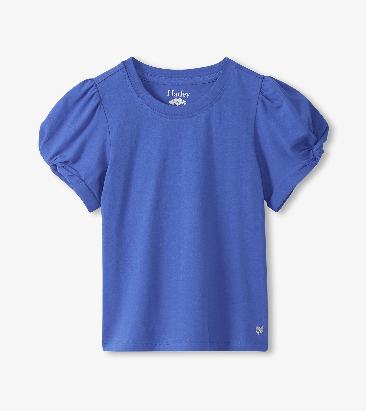 Blue Twisted Sleeve T-Shirt