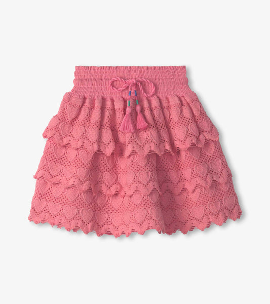 Pink Heart Floaty Skort