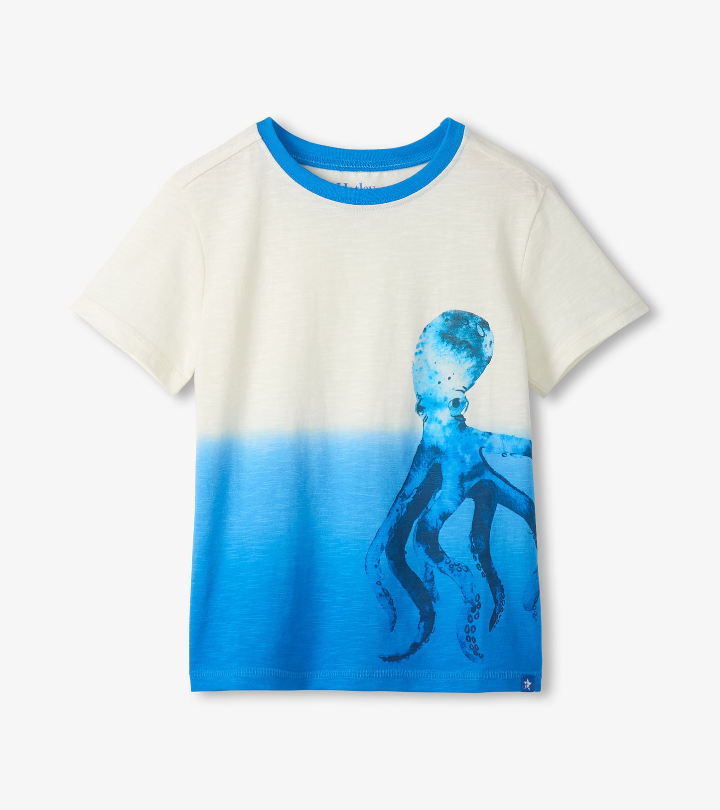 Octopus dip dye graphic t-shirt