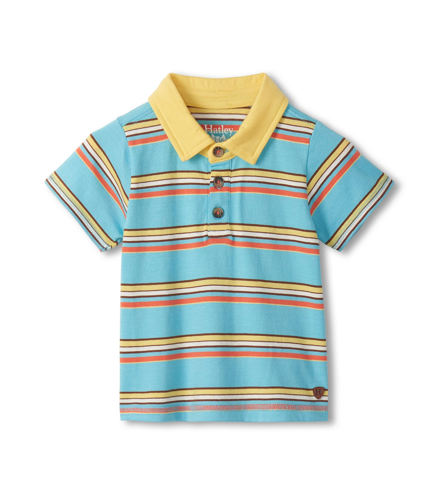Stripe Peached Polo